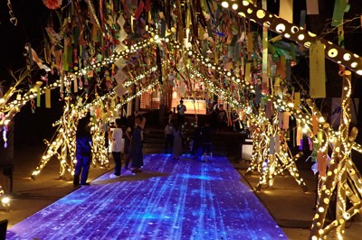 西東京市田無神社「七夕てるてる隧道」點亮夏日祈願