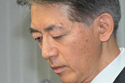 記者会見に臨む迫田裕治警視総監＝東京都千代田区で2025年8月7日午前10時35分、新宮巳美撮影