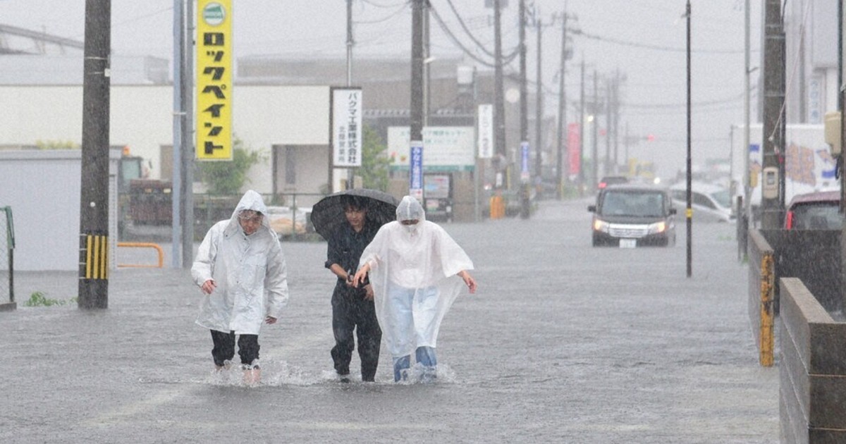 金沢、12時間で331．5ミリ 降水量、観測史上最大 富山3地点も ／富山