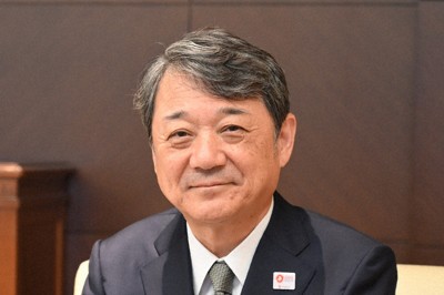 日本生命の朝日智司社長＝山口智撮影
