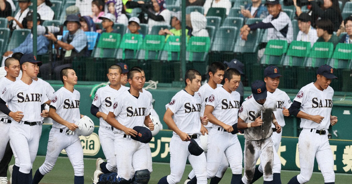 済美高校野球部Vジャン 第107回全国高校野球 1回戦 済美 輝き最後まで／高知中央 夜の激戦