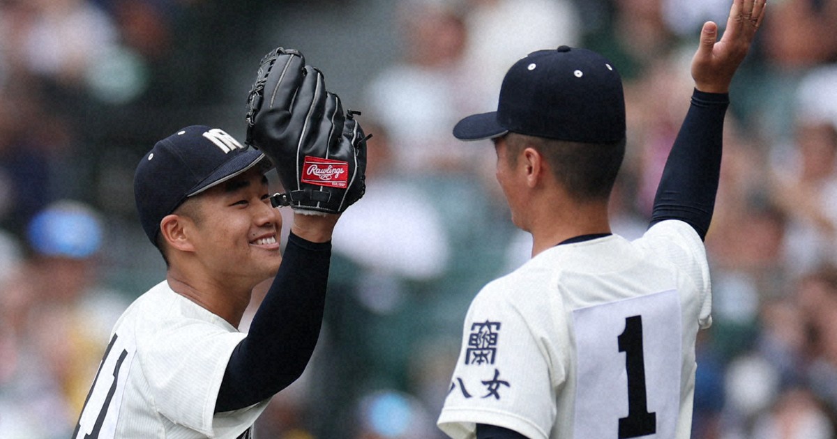西日本短大付・原「借りは一つ返した」　40球の好救援　夏の甲子園