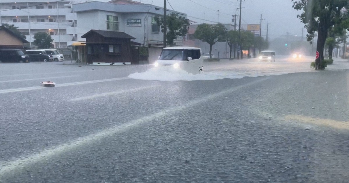 熊本7市町を大雨警報に切り替え　九州新幹線が運転再開