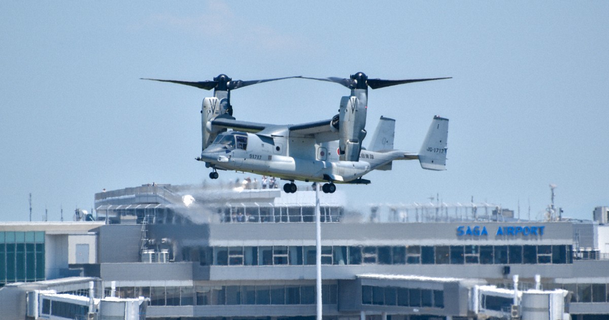 オスプレイ17機、佐賀へ移駐完了　千葉・木更津から最後の1機飛来