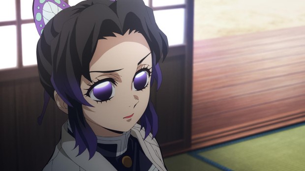 鬼滅の刃 ufotable 場面写ブロマイドくじ　立志編 24話　胡蝶カナヲ 鬼滅の刃』切ないよ…胡蝶しのぶ＆栗花落カナヲの2ショット
