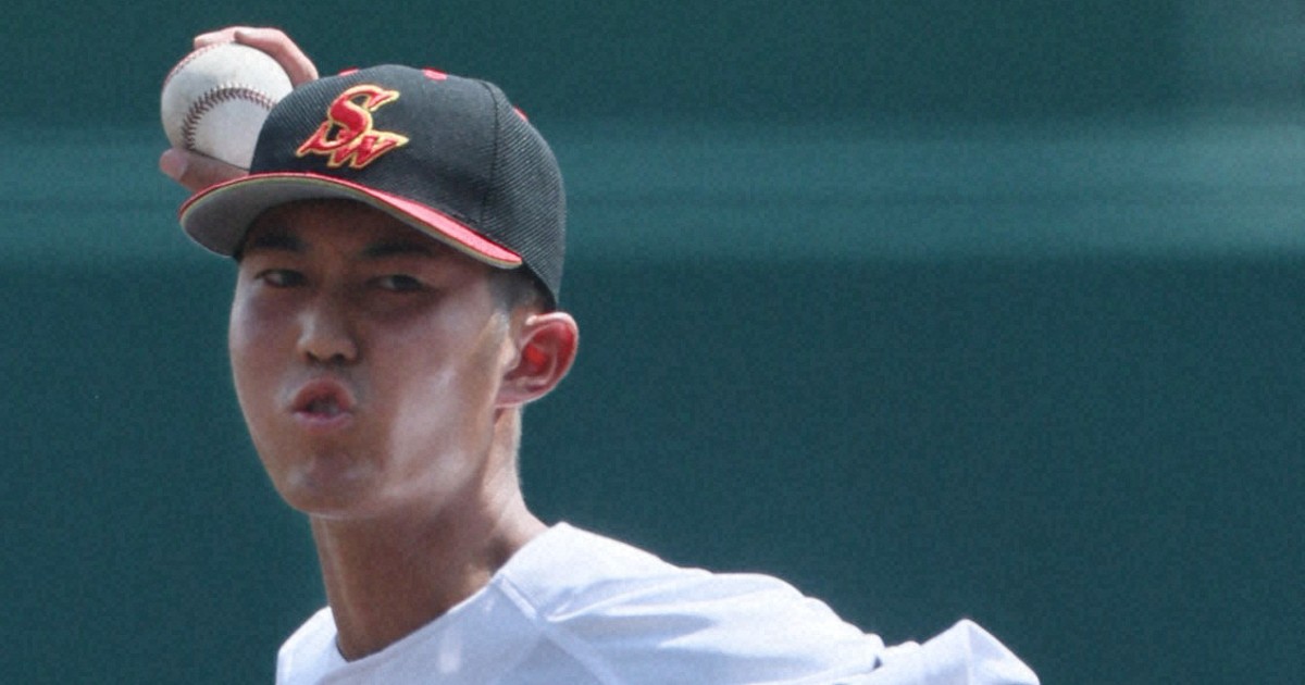 創成館の右腕・奥田晴也　六回まで「ノーノー」で降板　夏の甲子園