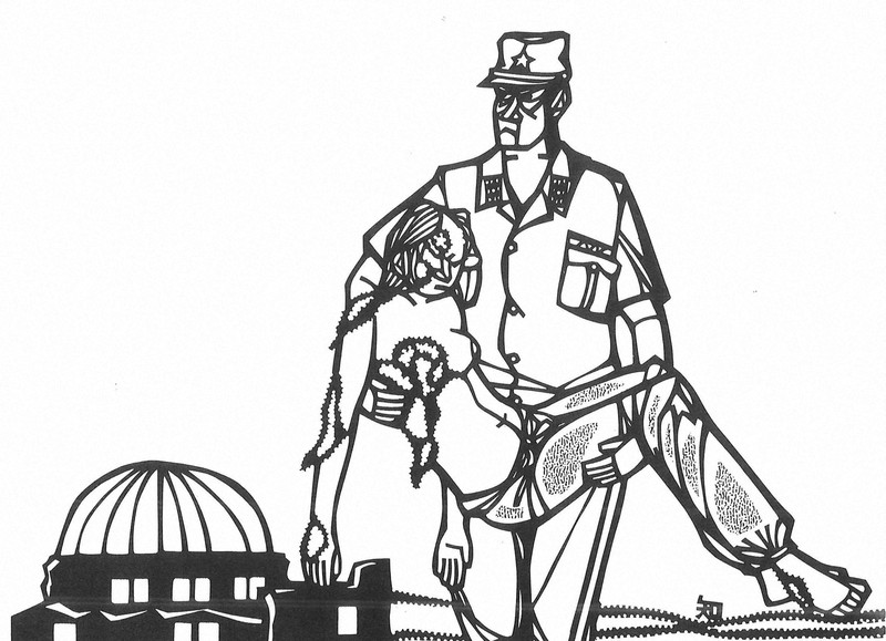 白黒の切り絵で迫る、被爆直後の広島の惨禍 寺尾知文さん画集復刊