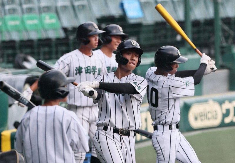 津田学園が異例の甲子園練習に登場 広陵の出場辞退で 夏の甲子園