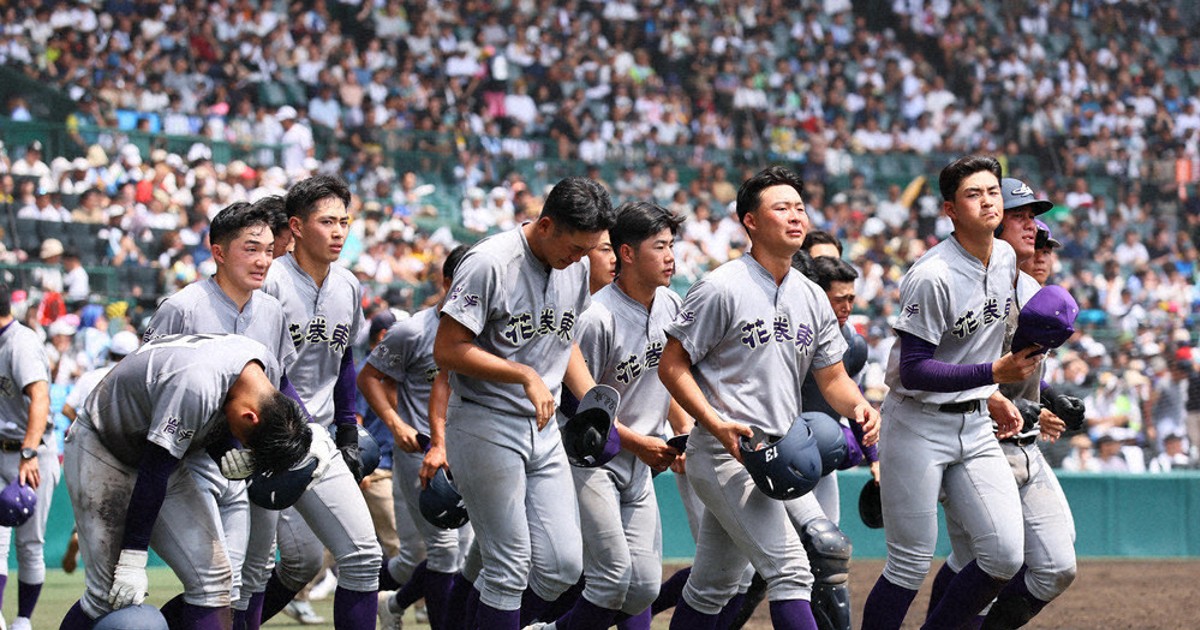 全国高校野球 花巻東 猛追届かず 10安打、超美技に沸く ／岩手