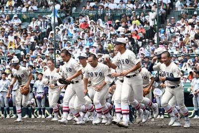 第107回全国高校野球 東洋大姫路 来たぞ！！16強 阪下 抑えで「復活
