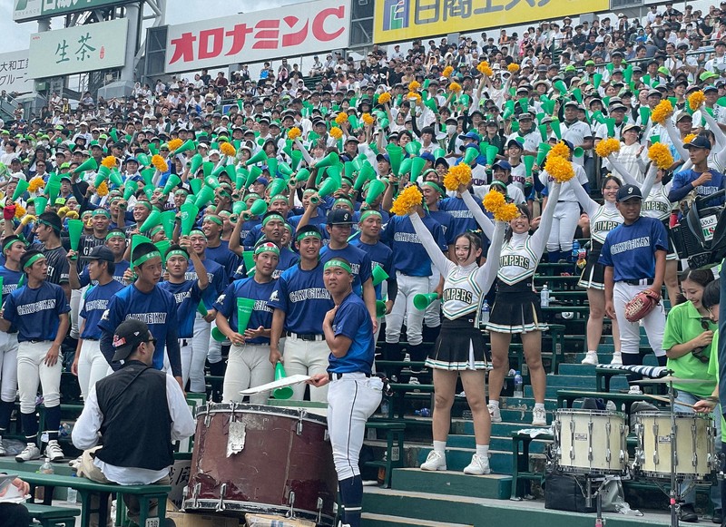 白山高校 甲子園 100選手権 記念ボール(台座付き) 白山高校 甲子園初