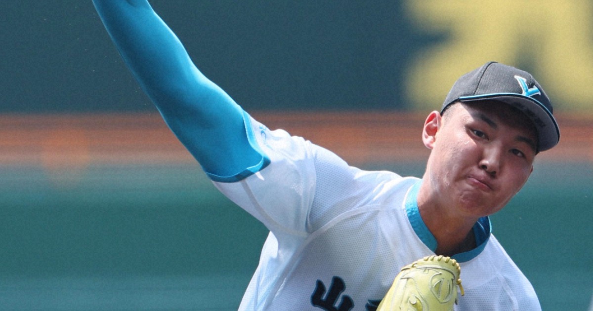 山梨学院・菰田が150キロをマーク　球場どよめく　夏の甲子園
