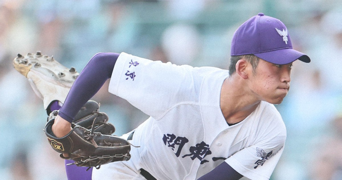 毎日新聞のニュース記事「関東一・坂本 相手エースとの13球勝負「楽しくて…」 夏の甲子園」の画像