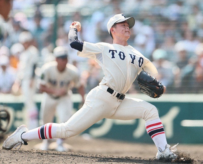 東洋大姫路ー西日本短大付（3回戦）全国高校野球2025 夏の甲子園 [写真
