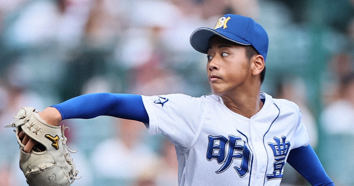 甲子園桃太郎  豊橋工業高校 甲子園】明豊スーパー1年川口琥太郎、聖地でも大暴れ12の7「次