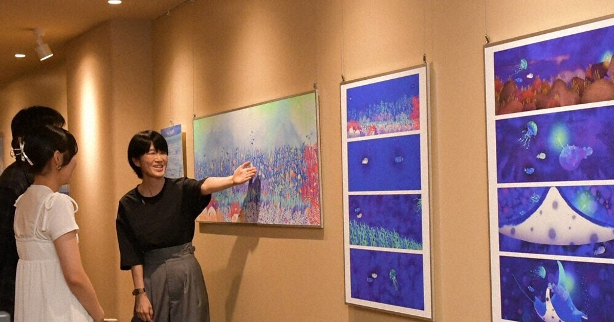 にしかわなおこさん原画展・旭区 絵本に緻密な奥行き 28日まで ／大阪