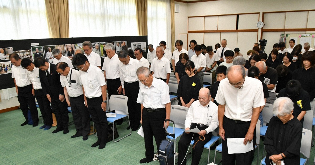 旧満州で集団自決の犠牲者ら悼む 石破首相も追悼文 兵庫・豊岡 | 毎日新聞