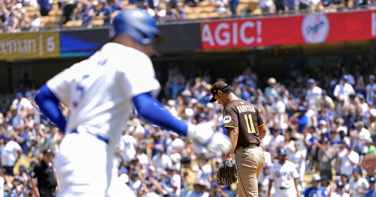 Baseball: Darvish roughed up as Dodgers sweep series against Padres