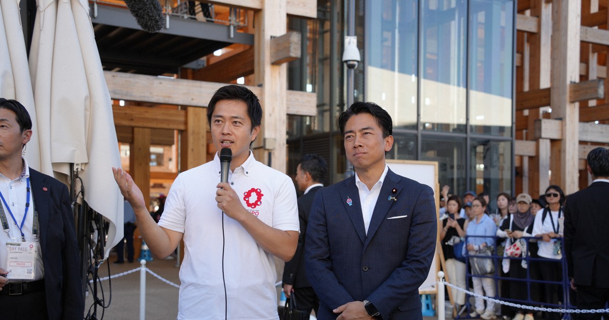 ＜1分で解説＞維新代表、「ポスト石破」候補に接近　万博を3時間案内