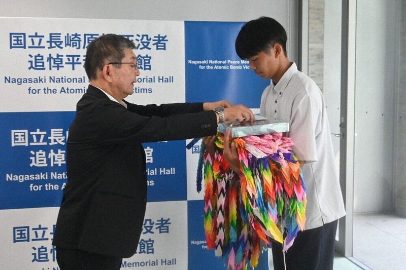 折り鶴に被爆地の思い 高校生大使・高田さんに託す 来月2日、国連欧州