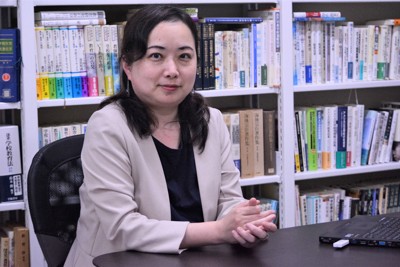千葉工業大の福嶋尚子准教授＝千葉県習志野市で2024年4月24日午後3時、井川加菜美撮影