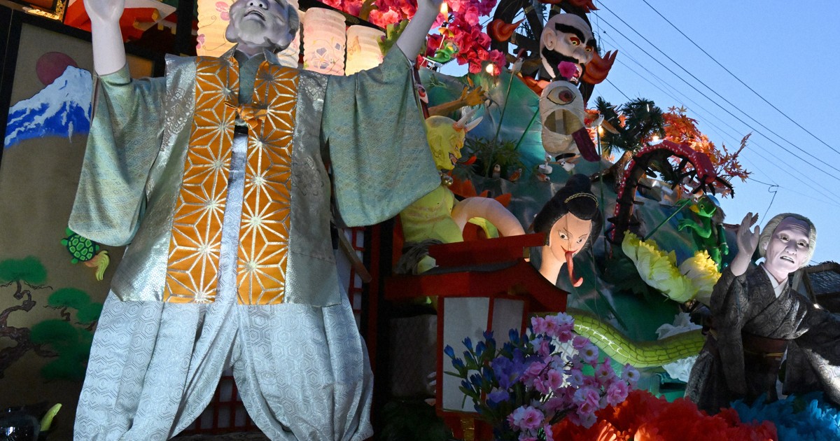 新庄祭り　大型額 豪華絢爛、新庄まつり開幕 「チェレンコヤッサー」今村翔吾さん参加