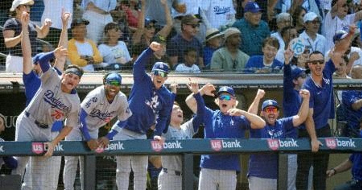 ドジャースとパドレスが同率首位で並ぶ　ともに74勝57敗