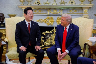 トランプ米大統領、北朝鮮の金総書記との年内会談に意欲 韓国と連携