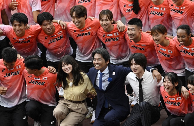 世界陸上公開練習に織田裕二さん登場 今田美桜さん、「＆TEAM」Kさんも