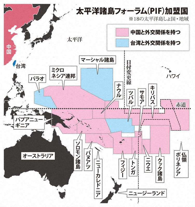外部参加お断り」太平洋諸島の首脳会議巡り異例決定 その背景は | 毎日新聞