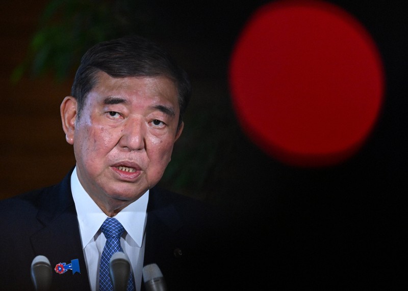 報道陣の取材に応じる石破茂首相＝首相官邸で2025年9月5日午後4時36分、平田明浩撮影