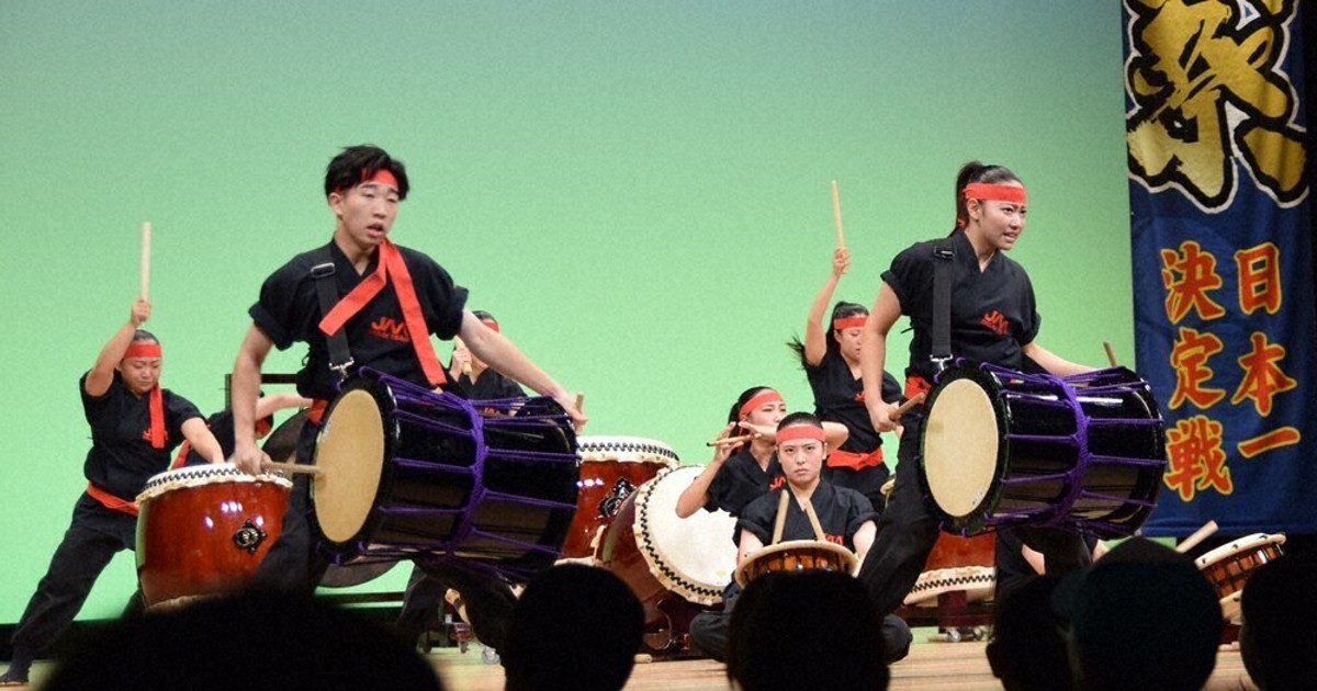日本航空高が準優勝 組太鼓一般の部 太鼓祭 東・北日本大会 ／山梨