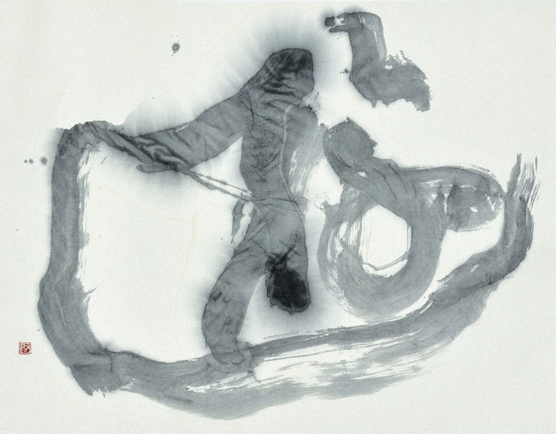 希少】清水寺（安来市）貫主 善光 「寂然不動」書 希少】清水寺（安来