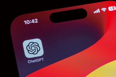 スマホ上のチャットＧＰＴのアイコン （Bloomberg）