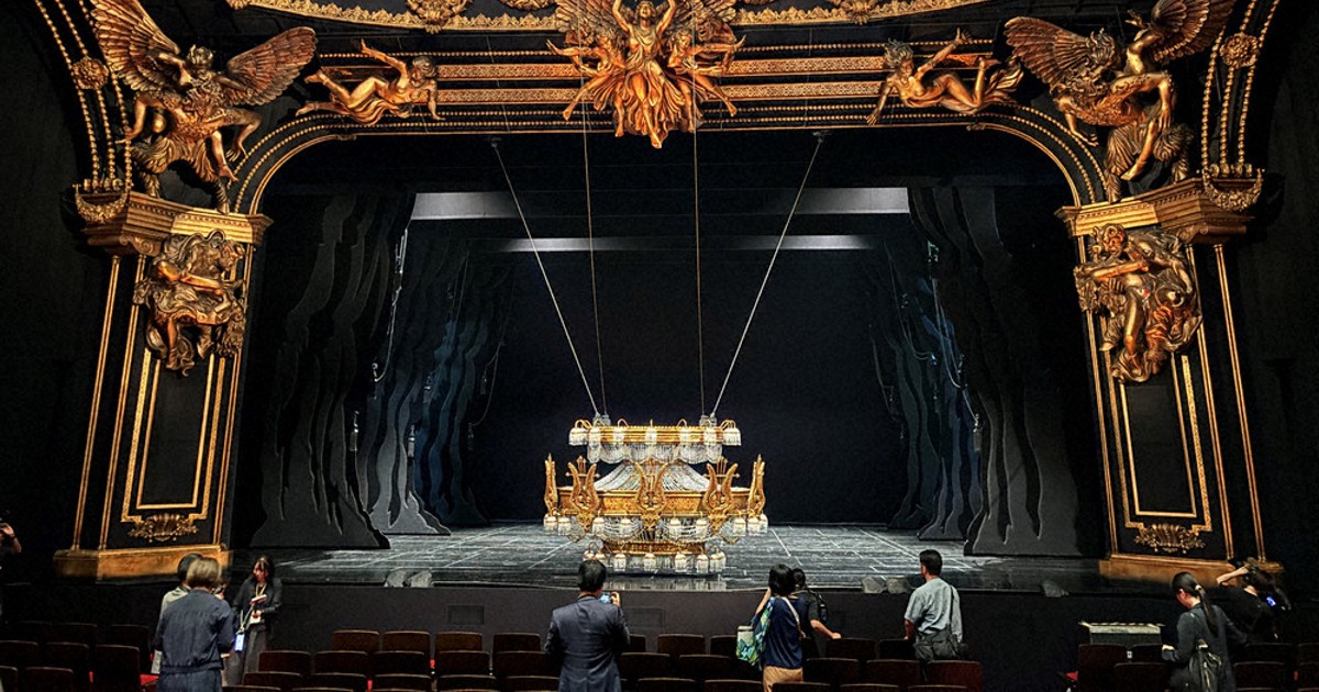 オペラ座の怪人、福岡公演 15日開幕へ舞台仕込み取材会 華麗な美術装飾