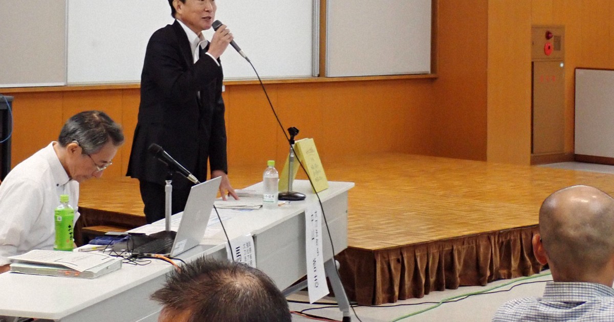 議会と対立の福岡・大刀洗町長が町民と意見交換　早期収束求める声も