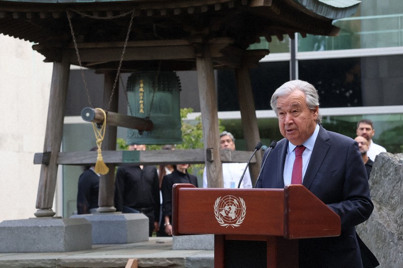 日本から海渡った「平和の鐘」 今年も国連の式典で響く 戦後80年