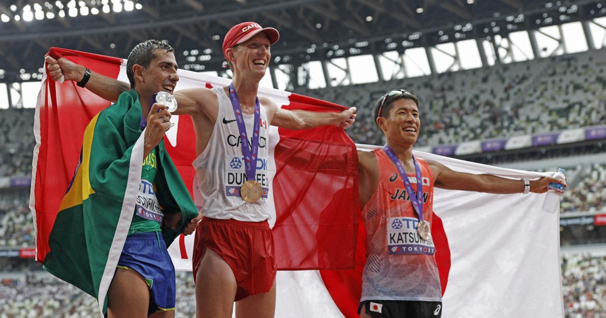 Athletics: Katsuki wins men's race walk bronze as worlds begin in Tokyo