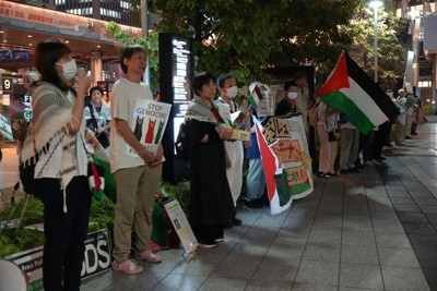 即時停戦求め大阪で抗議デモ イスラエルのガザ地上侵攻開始受け | 毎日新聞