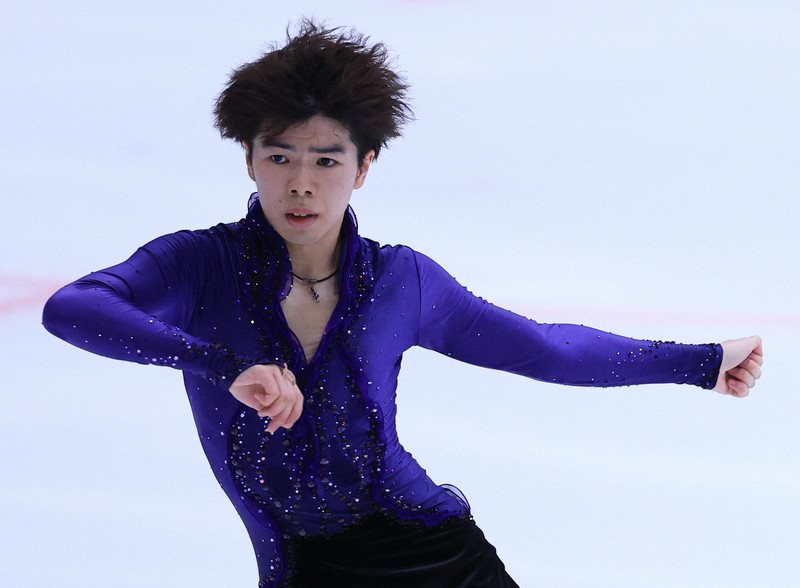 フィギュアスケート東京選手権・男子SP 佐藤駿が首位発進 [写真特集1