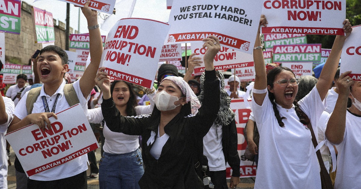 Thousands protest in the Philippines over massive corruption ...