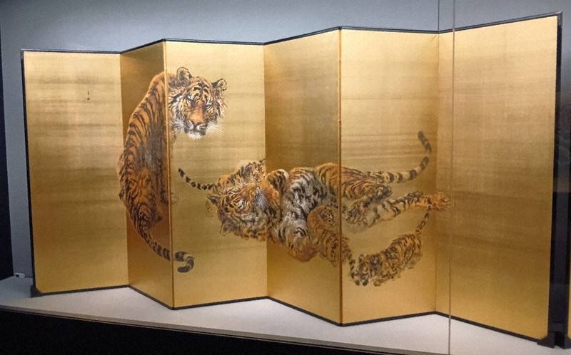 大橋翠石　猛虎　目隠し 大橋翠石 『猛虎之図』 ｜骨董品買取 緑和堂