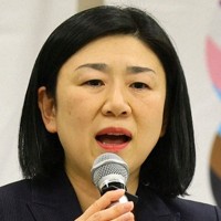 自民党の牧島かれん氏＝東京都千代田区で2025年2月13日午後6時10分、宮武祐希撮影