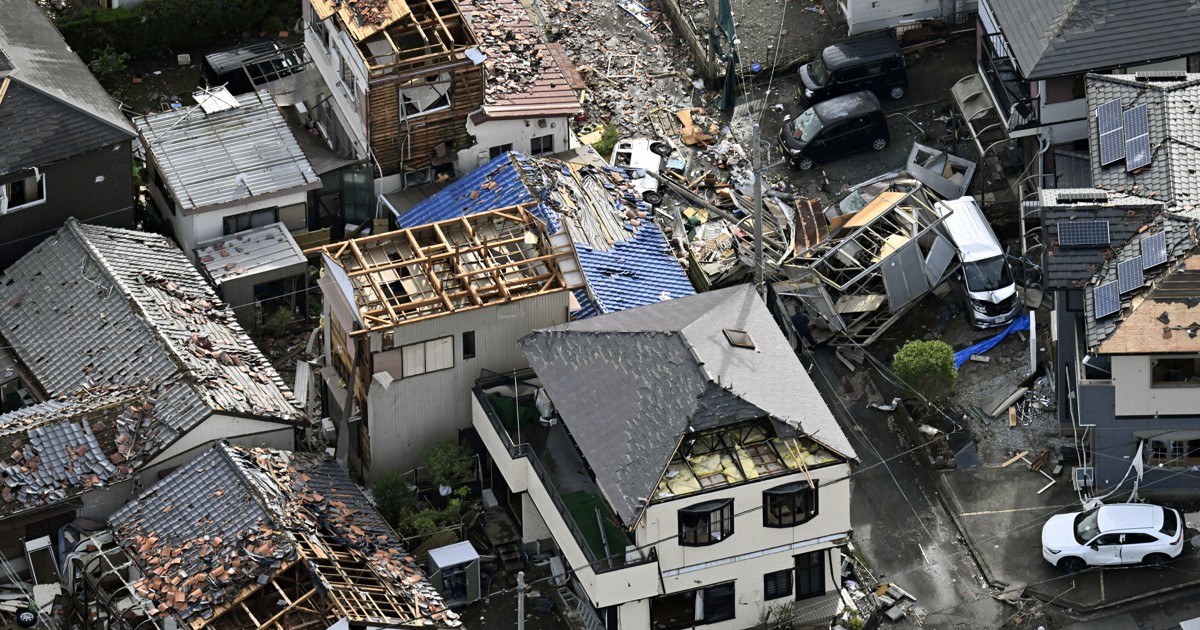 竜巻被害の静岡・牧之原市 住家「全壊」49棟、仮設用地を確保 | 毎日新聞