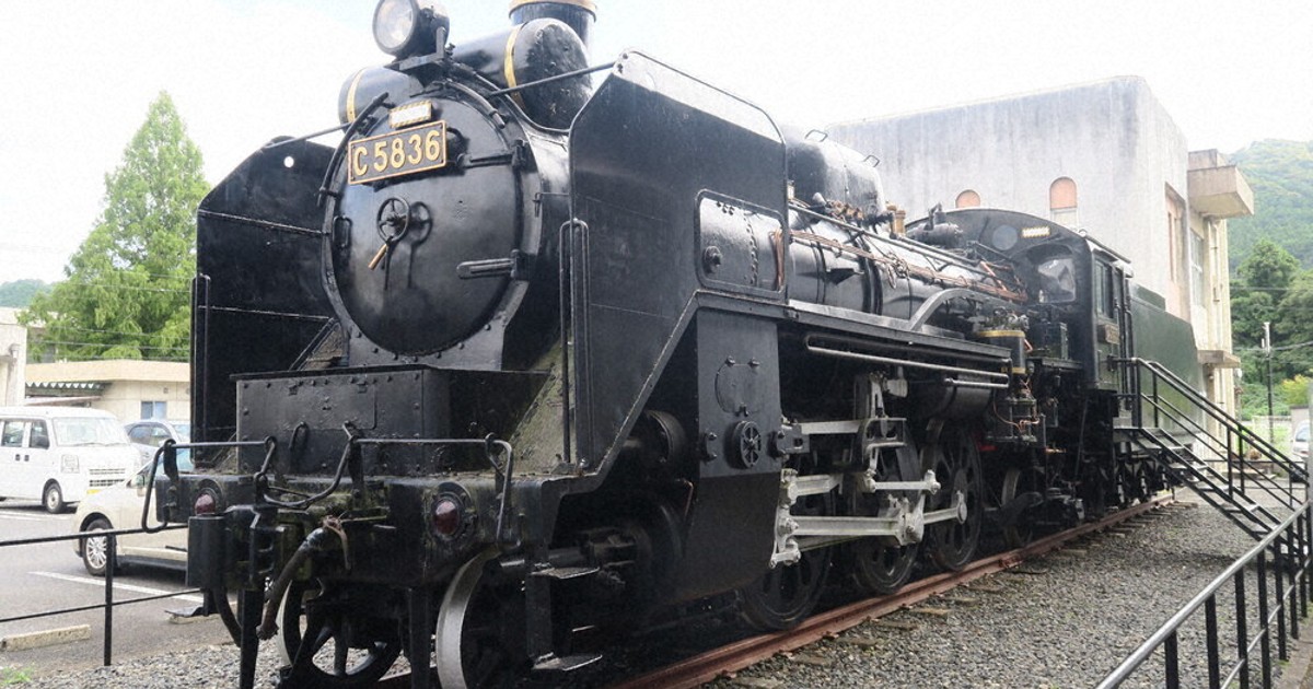 Ｃ58，こたろう つり上がる蒸気機関車 C58 引っ越し大作戦！ 市立美祢図書館前→市役所