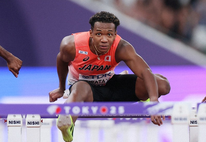スポーツ推し！：世界陸上・男子110メートル障害 メダルまで0秒06 村竹