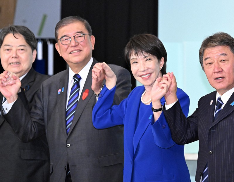 さなえコール」の大合唱 高市氏の地元支援者ら 自民総裁選 | 毎日新聞