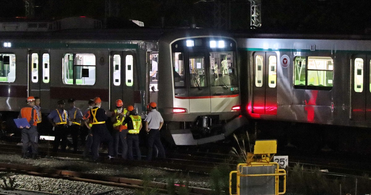 ドン！と大きな衝撃」「怖かった」 東急田園都市線で衝突、脱線 | 毎日新聞