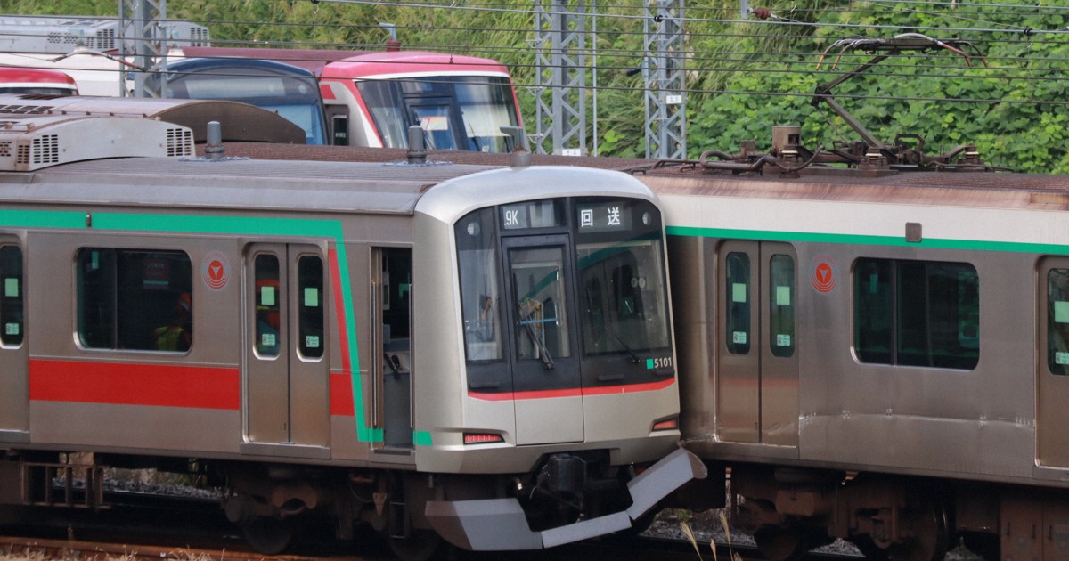 脱線した回送列車、見習いの運転士が運転 東急田園都市線で列車衝突
