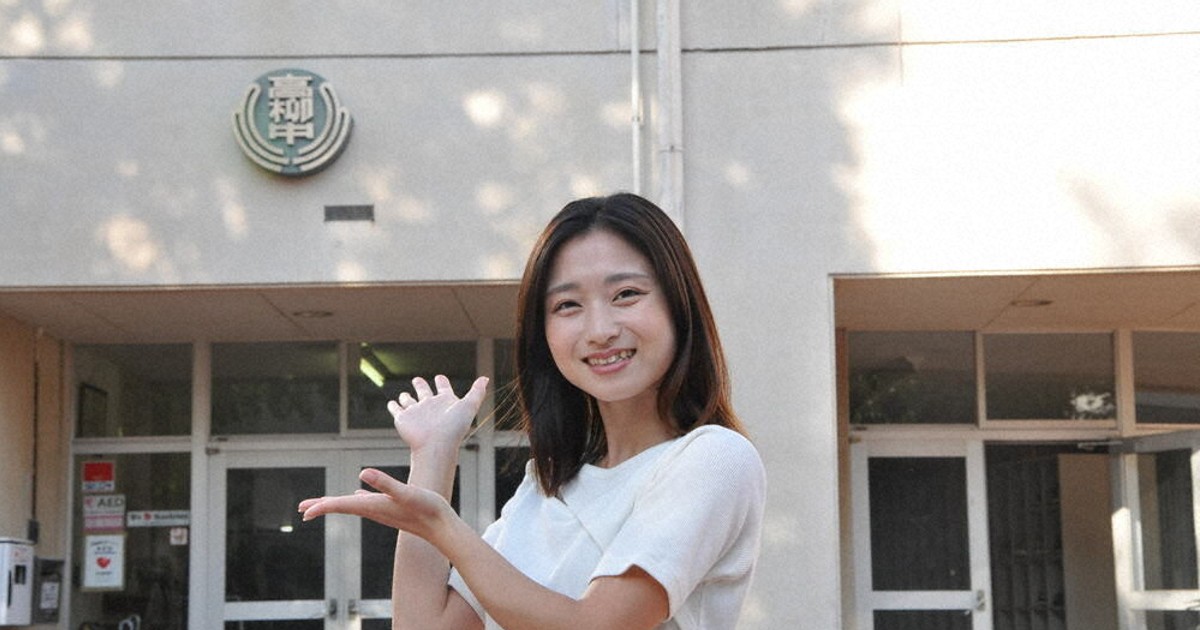 意地で走り抜き男子8人抜き　デサント・アンバサダー池亀彩花さん